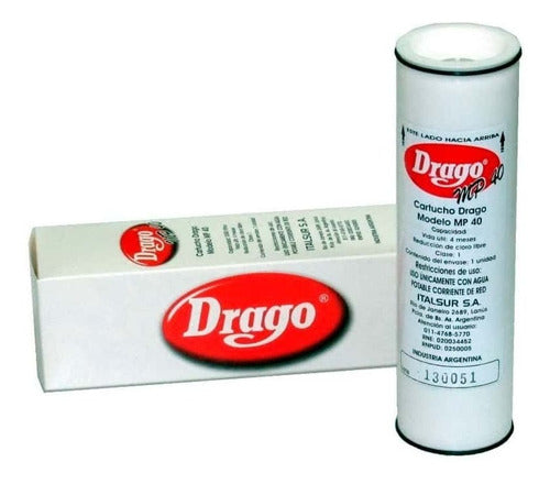 Drago Original Replacement Filter Cartridge for Purifier MP40 - Pack of 3 3