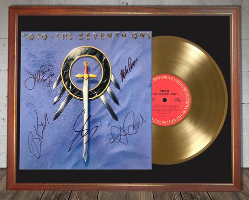 Toto The Seventh One Tapa Lp Firmada Y Disco De Oro 0