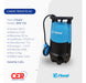 Fluvial Submersible Drainage Pump SMF 750 with Interchangeable Base 2