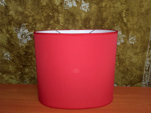 Red Oval Lampshade 40-25/35 Cm Height 1