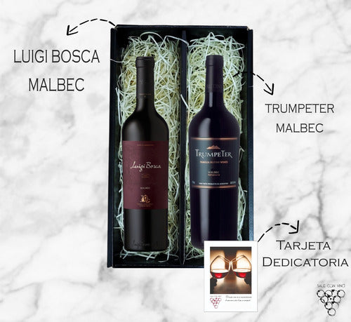 Trumpeter Malbec + Luigi Bosca Box Wine Gift Set 1