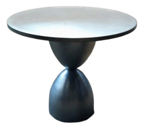 Round Metal Coffee Table Wabi Model Outdoor Indoor 0
