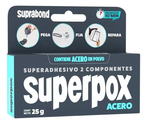 Suprabond Superadhesivo 2 Componentes Con Acero En Polvo 0