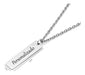 Personalized Engraved Surgical Steel Men's Pendant Necklace 3