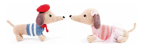 MedusaShopClaudia: Amigurumi Dachshund Dogs Manu and Brigitte Pattern in Spanish 0