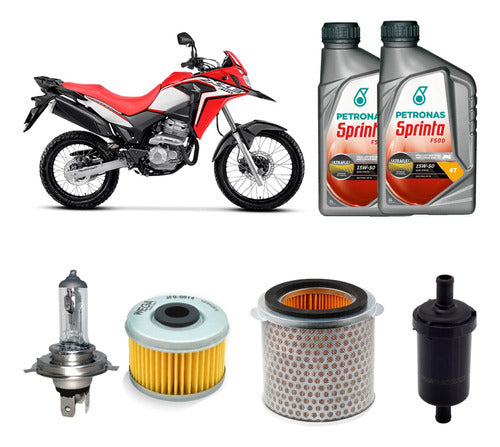 Kit Service Completo Honda Xre 300 Sprinta F500 15w50 Semi 0