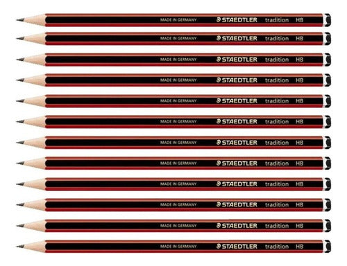 Staedtler Black Graphite Pencil Tradition Graduation X 6 Units 0