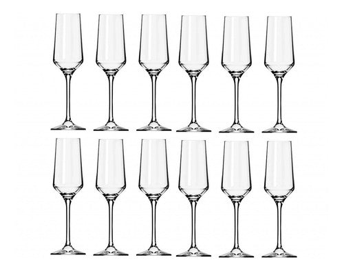 Set of 12 Nadir Brunello 190 mL Champagne Flute Glasses 0