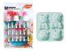 Kit Pastry Silicone Bunny Mold + Set of 24 Stainless Steel Icing Nozzles 0