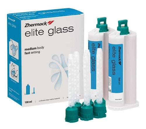 Zhermack Elite Glass Transparent Crystal Silicone X2 Cartridge 0