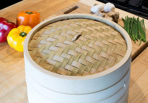 Helen's Asian Kitchen 12-Inch Bamboo Steamer 1