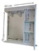 P.G Bathroom Mirror Medicine Cabinet 60 X 70 Makeup Door 2 Shelves 3