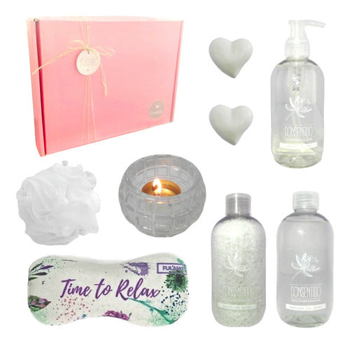 Empowering Business Women with a Luxurious Jasmine Aroma Spa Gift Box Set - Aroma Caja Regalo Mujer Empresarial Spa Jazmín Kit Set N01