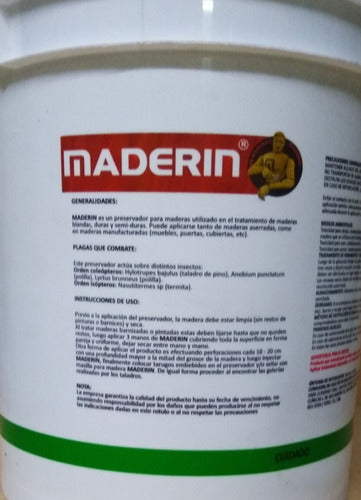 Maderin Insect. Preservador P/madera Tipo Penta X 20 Lt 6