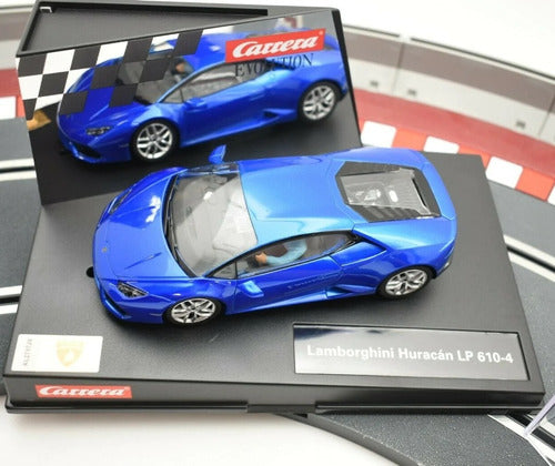 Scalextric Slot Car Lamborghini Huracán LP 610-4 Blue 6