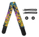 ~? Bulopur Blue Galaxy Yellow Sunflowers Guitar Strap Regalo 0