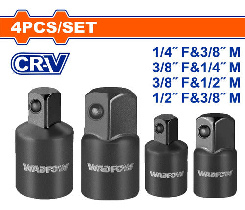 Wadfow Set of 4 Impact Socket Adapters WMS6404 -L N F 0