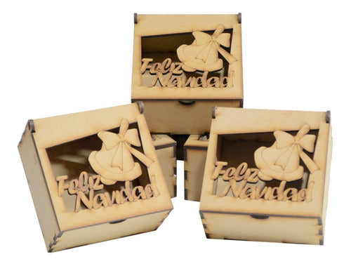 Happy Christmas Box - MDF - Pack of 10 Units 0