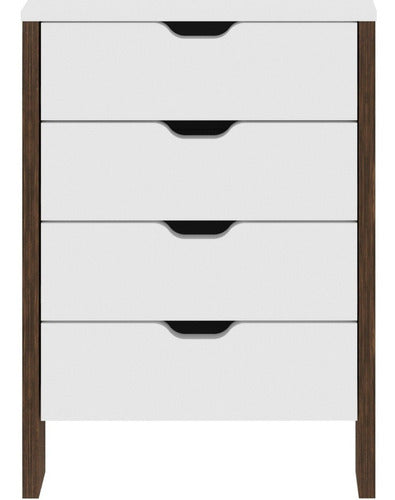 Punto Union Minimalist 4 Drawer Chest for Office and Home - AZ 2000 0