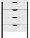 Punto Union Minimalist 4 Drawer Chest for Office and Home - AZ 2000 0