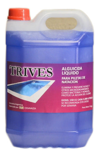 Trives Alguicida Liquido Piscinas X 5 Lts 0