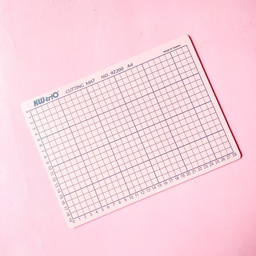 Cutting Base - Board - Mat - Rubber Kw-trio Pink A4 1