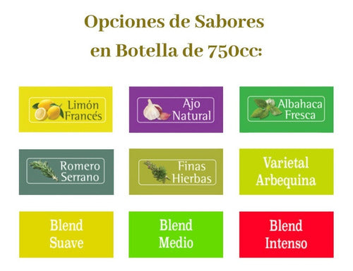 Sierra Pura Aceite Oliva Virgen Extra Caja 6 Bot. 750cc Surtido Sabores 2