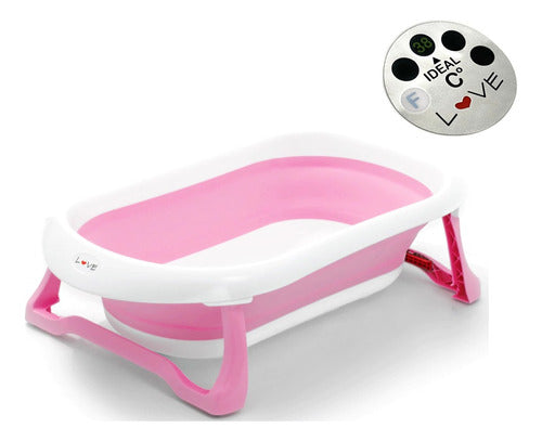 Love Foldable Bathtub 24L B330 + Adhesive Thermometer 6