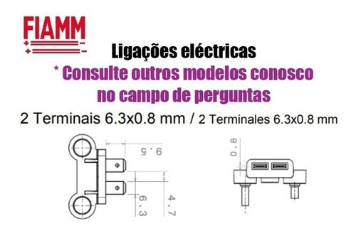 Par Buzina Fiamm Hk 99 Agudo/grave Paquerinha 12v Pajero Tr4 7