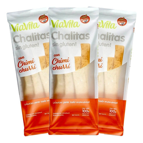 Viavita Gluten-Free Chalitas Various Flavors 100g x 3u 0