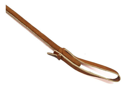 Raw Leather Short Riding Crop for Horses by Crespo 2