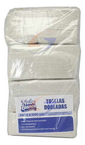 Toallas Baño Nube Blanca 20x21cm. X6000 Serviciopapelero 0