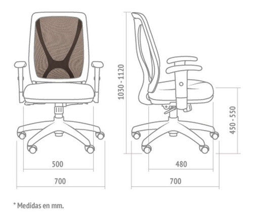 Portantino Executive Office Chair Alma Black Ergonomic Tap.mesh 2