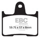 EBC Pastilla Freno FA254 Honda VT 750 C2SA/C2SB Shadow 10-12 2