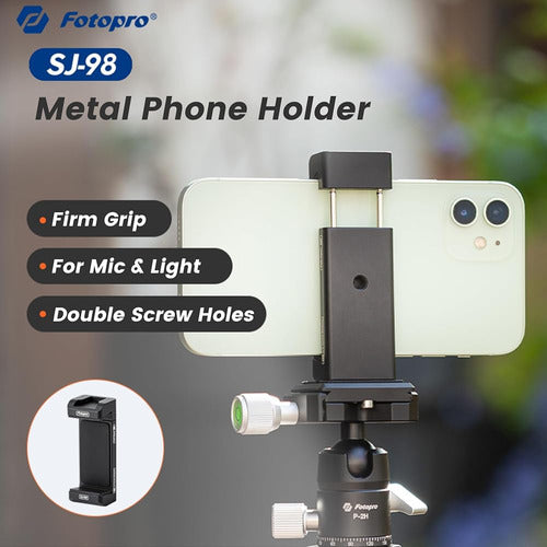 Fotopro Metal Tripod Support for Phone with Cold Shoe 1