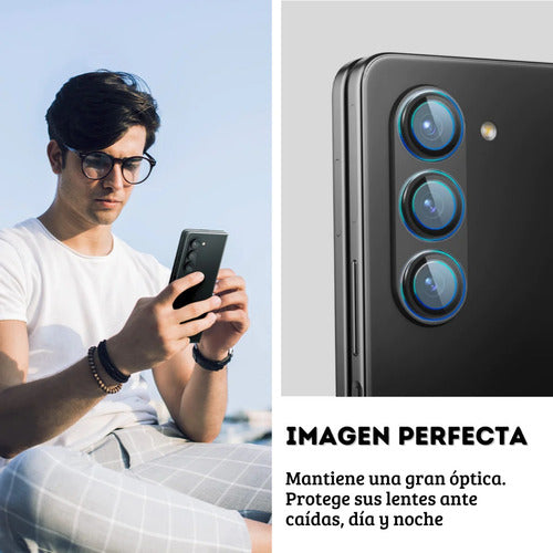 Tempered Glass Camera Protector for Samsung Z Fold 5 by Spigen Optik Pro 3