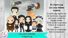 Cliparts Los Locos Addams Acuarela  Kit Imprimibles 1