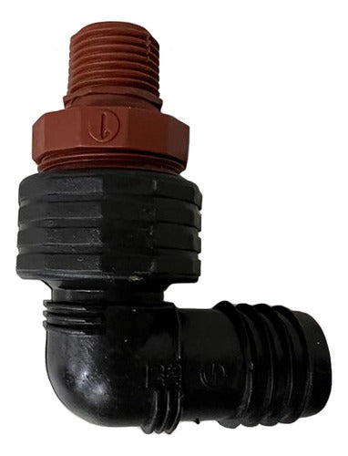 Combo Polyethylene Irrigation Set: 1-inch Elbow + 1-1/2-inch Reducing Coupler + 1/2-inch Thread x10 0