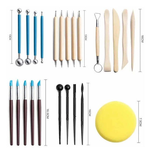 Deco Estrella Set of 36 Pottery Tools for Clay, Ceramics, and Modeling 4