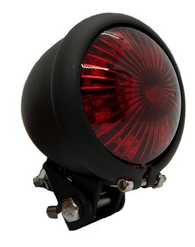 Bitemoto Luz Trasera De Brillo Redonda Retro Moto Cafe Racer 3