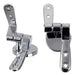 Replacement Toilet Lid Hardware Set Metal Hinges Zinc Material Adjustable Chrome Finish Screws Included 0