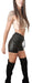 Novus Short Engomado Negro Mujer 2