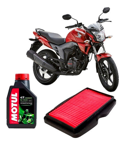 Wega Honda Cb 150 Invicta Service Kit + Motul 0