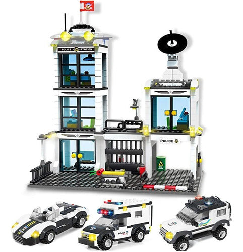 Ep Exercise N Play City Police Station Building Set of 736 Pieces 0