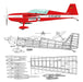 RC Model Airplane Extra 300 1:4 Scale 0