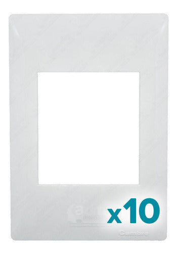 Pack of 10 Cambre 4503 Siglo XXII 22 White 3-Module Cover 0