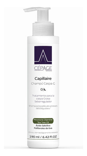 Cépage Capillaire Shampoo for Oily Dandruff Seborregulador 190 Ml 0