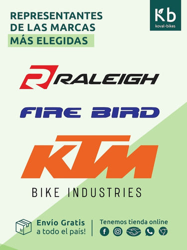 Fire Bird Portapaquetes De Acero Para Bicicleta Playera/MTB Rod26 7