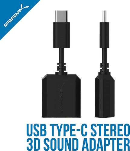 Sabrent USB Type-C External Stereo Sound Adapter 1