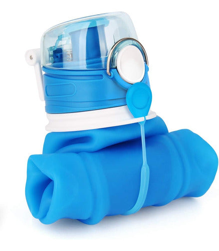 Valourgo Foldable Water Bottle for Kids School Trips 1L Blue 0